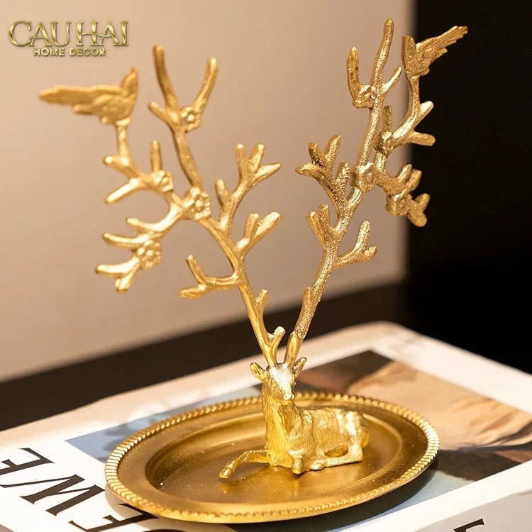 Maison Couture - Đĩa Trang Sức Arbre à Bijoux Antler Doré-SET CHÉN DĨA-CẬU HAI HOME DECOR