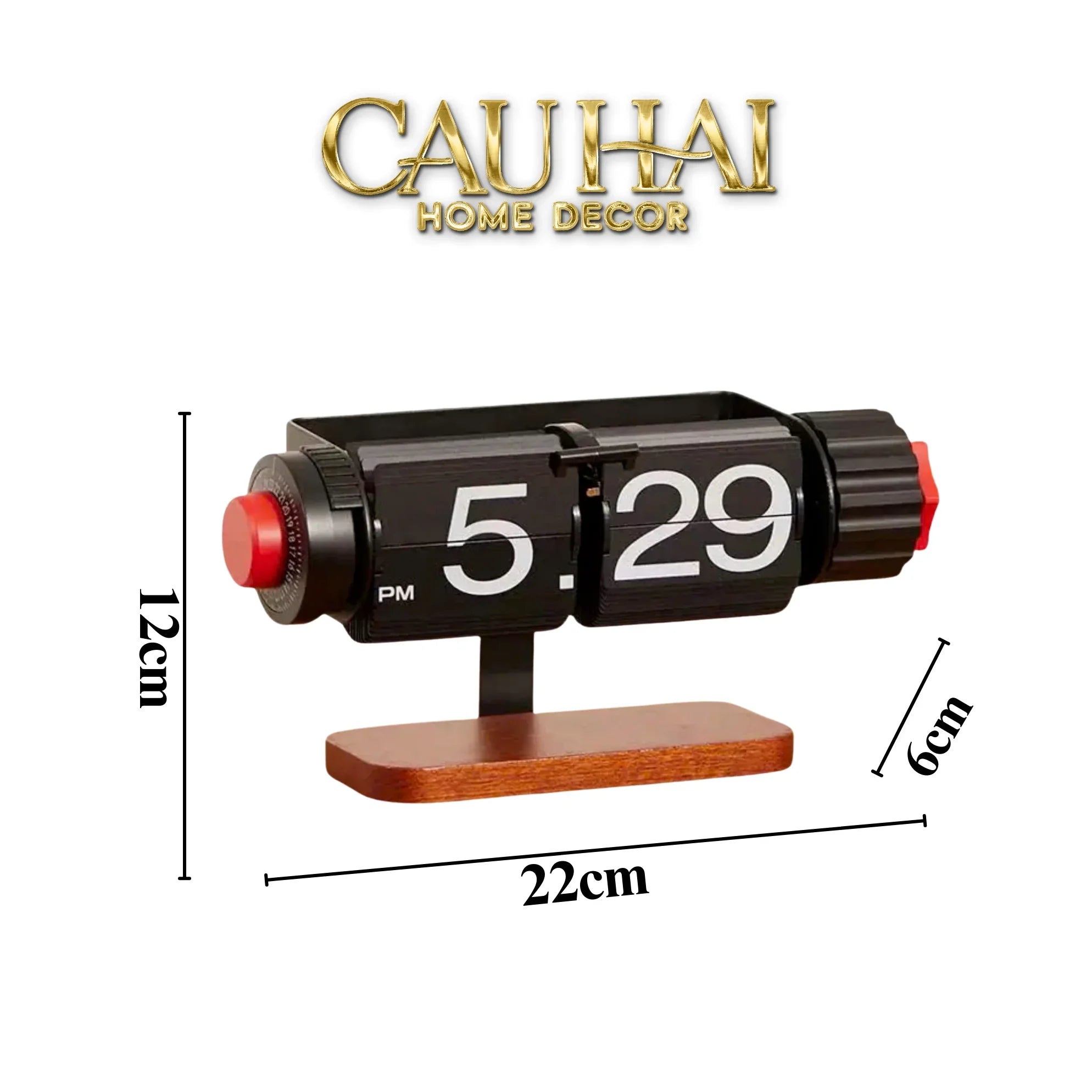 Maison Couture - Đồng Hồ Lật Để Bàn Retro Flip Clock Timepiece Savoir 12x22-CẬU HAI HOME DECOR