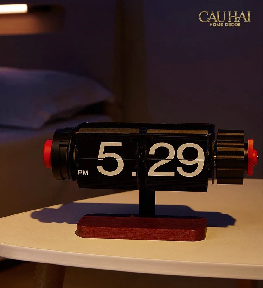 Maison Couture - Đồng Hồ Lật Để Bàn Retro Flip Clock Timepiece Savoir 12x22-CẬU HAI HOME DECOR