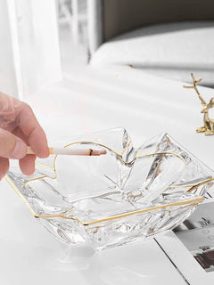 Maison Couture - Gạt Tàn Pha Lê Cristalleries Clover Lumière Bernard Ashtray D19-Gạt Tàn-CẬU HAI HOME DECOR