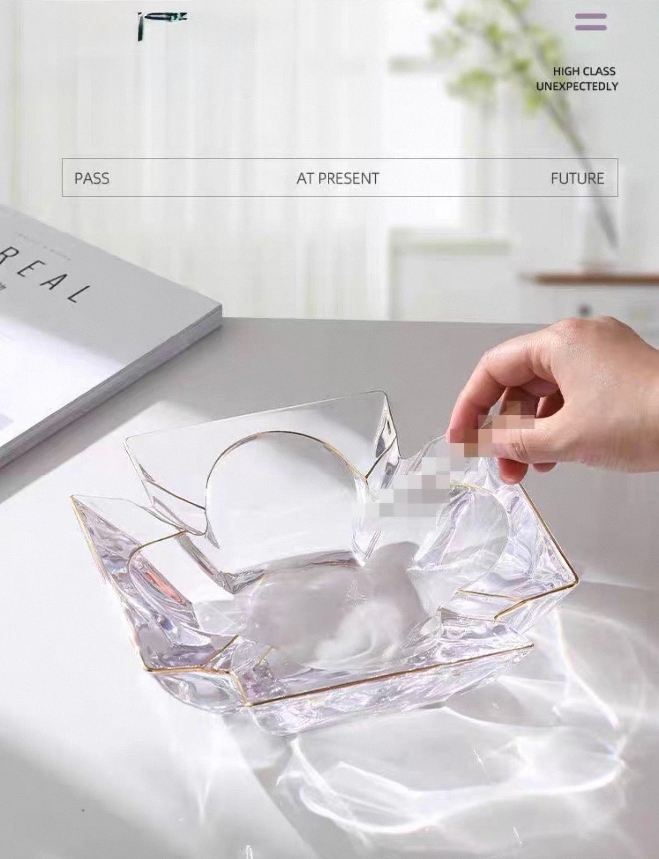 Maison Couture - Gạt Tàn Pha Lê Cristalleries Clover Lumière Bernard Ashtray D19-Gạt Tàn-CẬU HAI HOME DECOR
