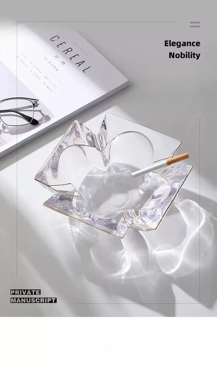 Maison Couture - Gạt Tàn Pha Lê Cristalleries Clover Lumière Bernard Ashtray D19-Gạt Tàn-CẬU HAI HOME DECOR