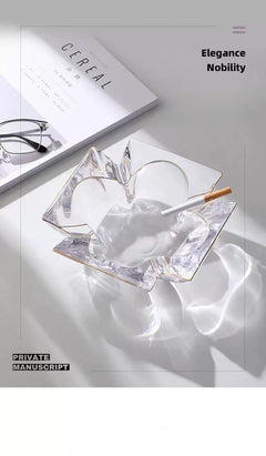 Maison Couture - Gạt Tàn Pha Lê Cristalleries Clover Lumière Bernard Ashtray D19-Gạt Tàn-CẬU HAI HOME DECOR