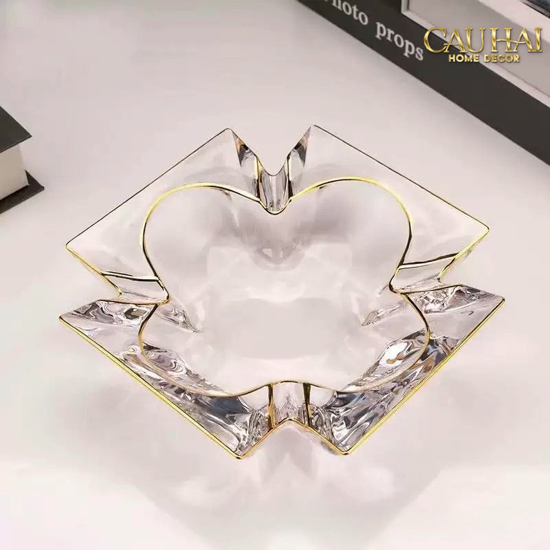 Maison Couture - Gạt Tàn Pha Lê Cristalleries Clover Lumière Bernard Ashtray D19-Gạt Tàn-CẬU HAI HOME DECOR