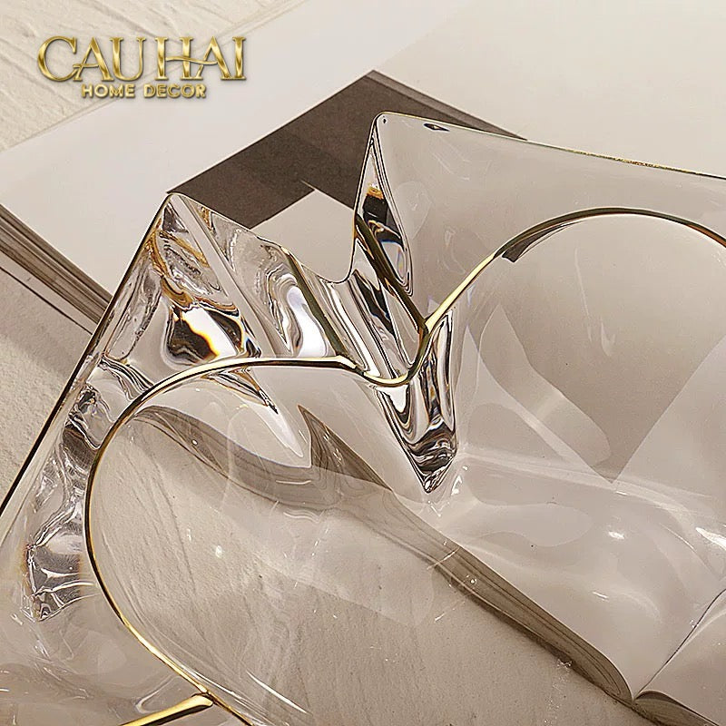 Maison Couture - Gạt Tàn Pha Lê Cristalleries Clover Lumière Bernard Ashtray D19-Gạt Tàn-CẬU HAI HOME DECOR