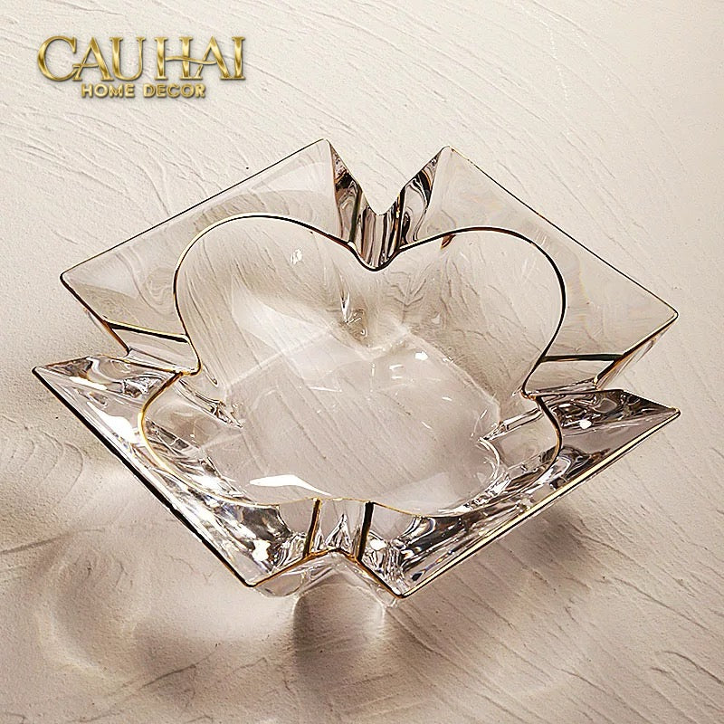 Maison Couture - Gạt Tàn Pha Lê Cristalleries Clover Lumière Bernard Ashtray D19-Gạt Tàn-CẬU HAI HOME DECOR