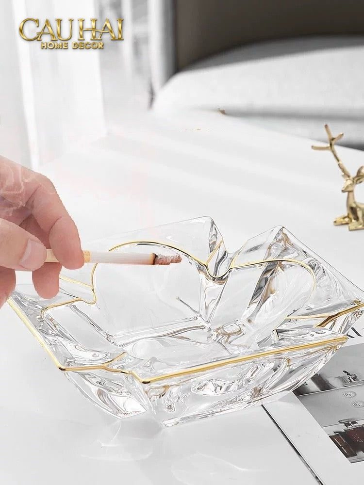 Maison Couture - Gạt Tàn Pha Lê Cristalleries Clover Lumière Bernard Ashtray D19-Gạt Tàn-CẬU HAI HOME DECOR
