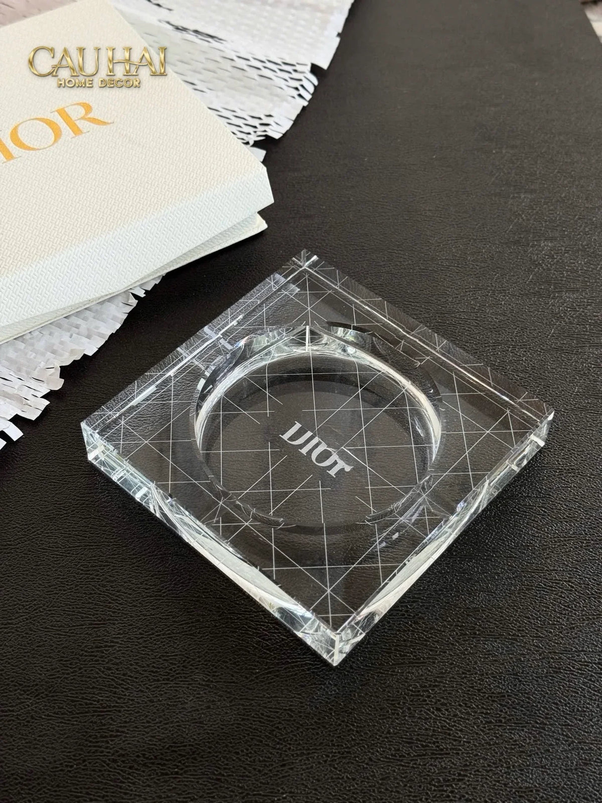 Maison Couture - Gạt Tàn Pha Lê D.O Cristalleries Ashtray Full Box Size 15-Gạt Tàn-CẬU HAI HOME DECOR