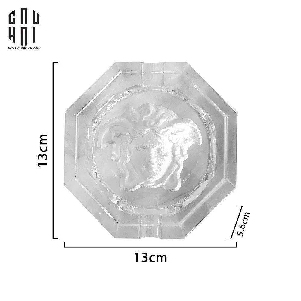 Maison Couture - Gạt Tàn Pha Lê Medusa Extravagant Cristalleries Ashtray-Gạt Tàn-CẬU HAI HOME DECOR