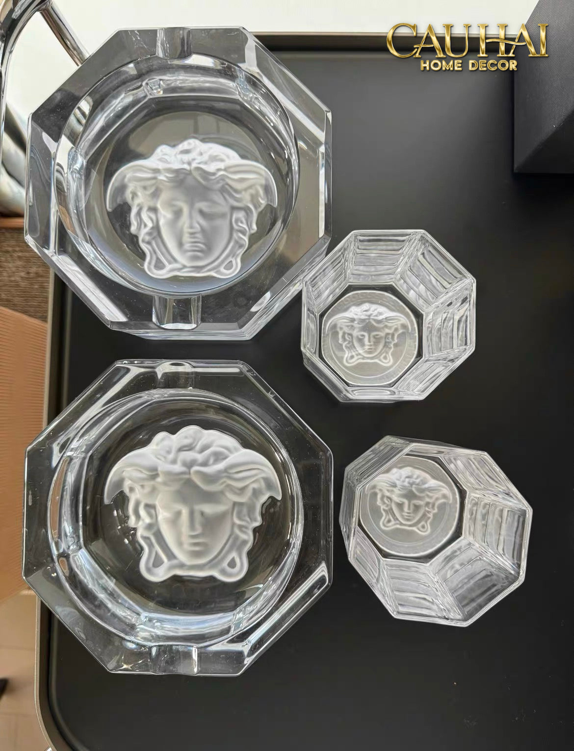 Maison Couture - Gạt Tàn Pha Lê Medusa Extravagant Cristalleries Ashtray-Gạt Tàn-CẬU HAI HOME DECOR