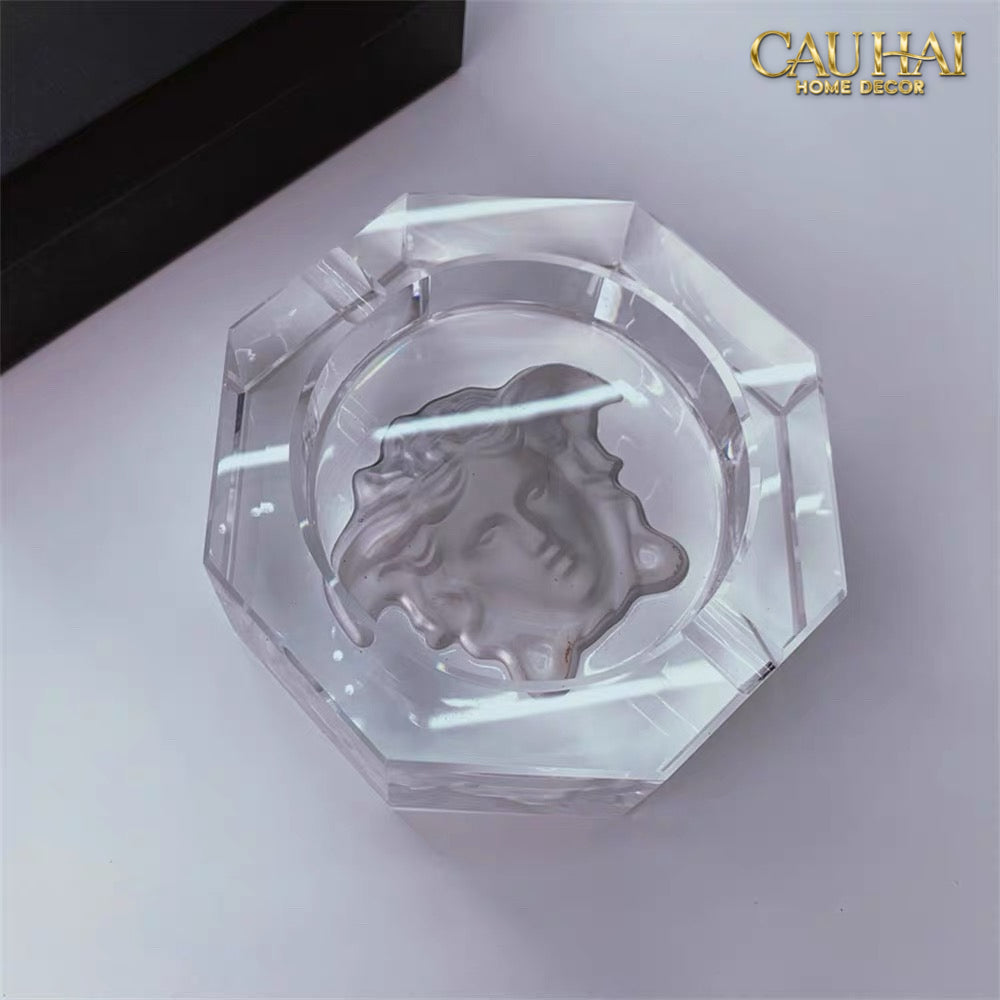 Maison Couture - Gạt Tàn Pha Lê Medusa Extravagant Cristalleries Ashtray-Gạt Tàn-CẬU HAI HOME DECOR