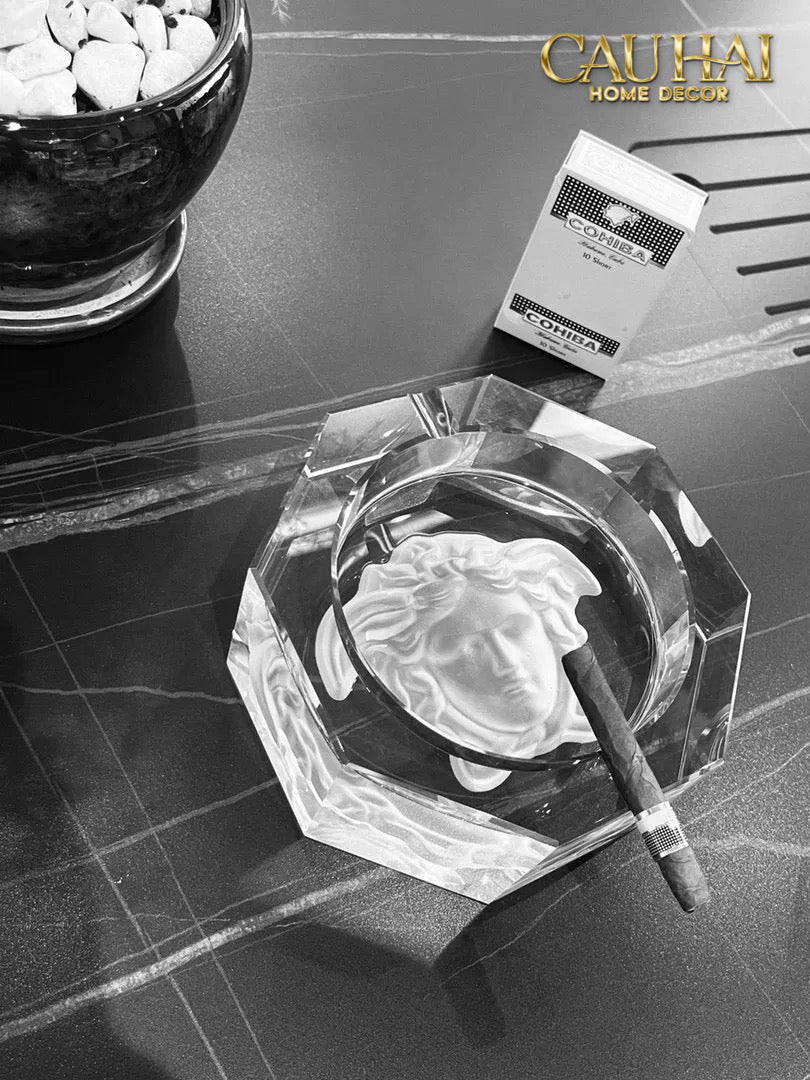 Maison Couture - Gạt Tàn Pha Lê Medusa Extravagant Cristalleries Ashtray-Gạt Tàn-CẬU HAI HOME DECOR