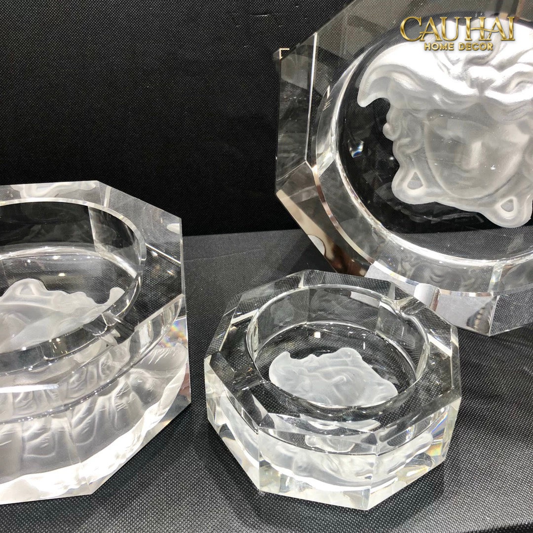 Maison Couture - Gạt Tàn Pha Lê Medusa Extravagant Cristalleries Ashtray-Gạt Tàn-CẬU HAI HOME DECOR