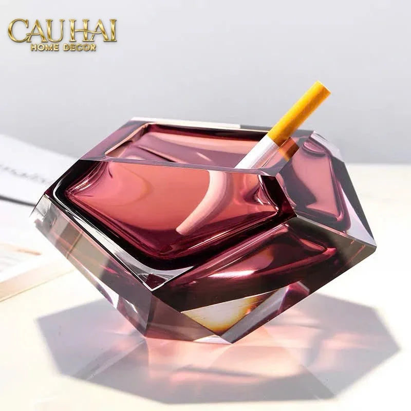 maison-couture-gat-tan-pha-le-ruby-cristallerie-rouge-ambre-diamant-ashtray-7x14-cau-hai-home-decor-3 - CẬU HAI HOME DECOR