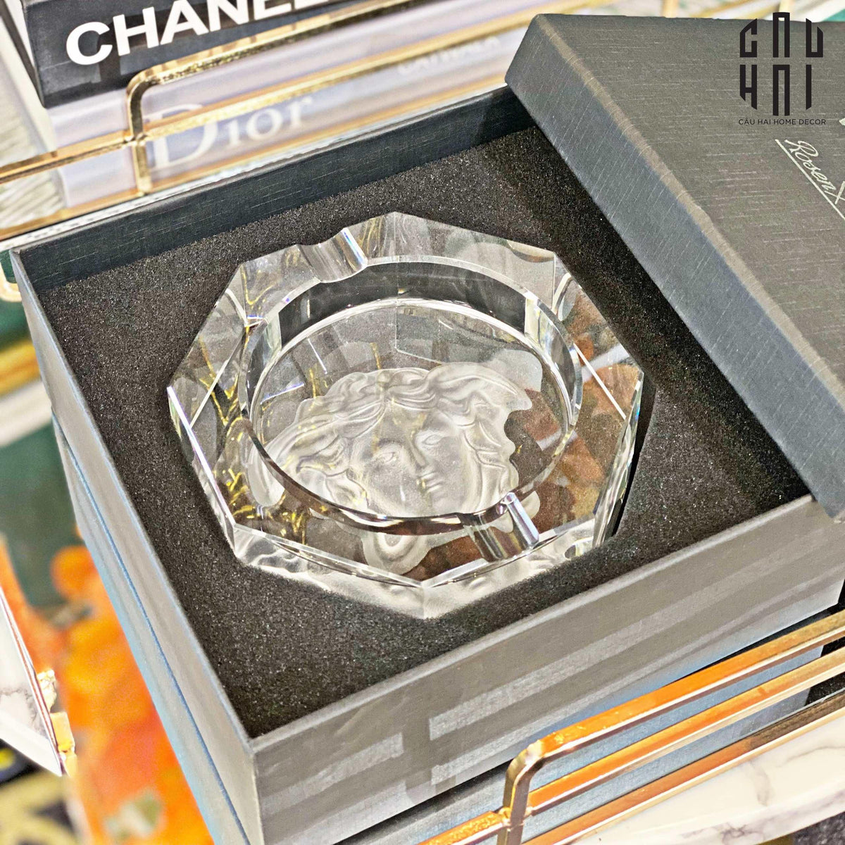 Maison Couture - Gạt Tàn Pha Lê Medusa Extravagant Cristalleries Ashtray-Gạt Tàn-CẬU HAI HOME DECOR