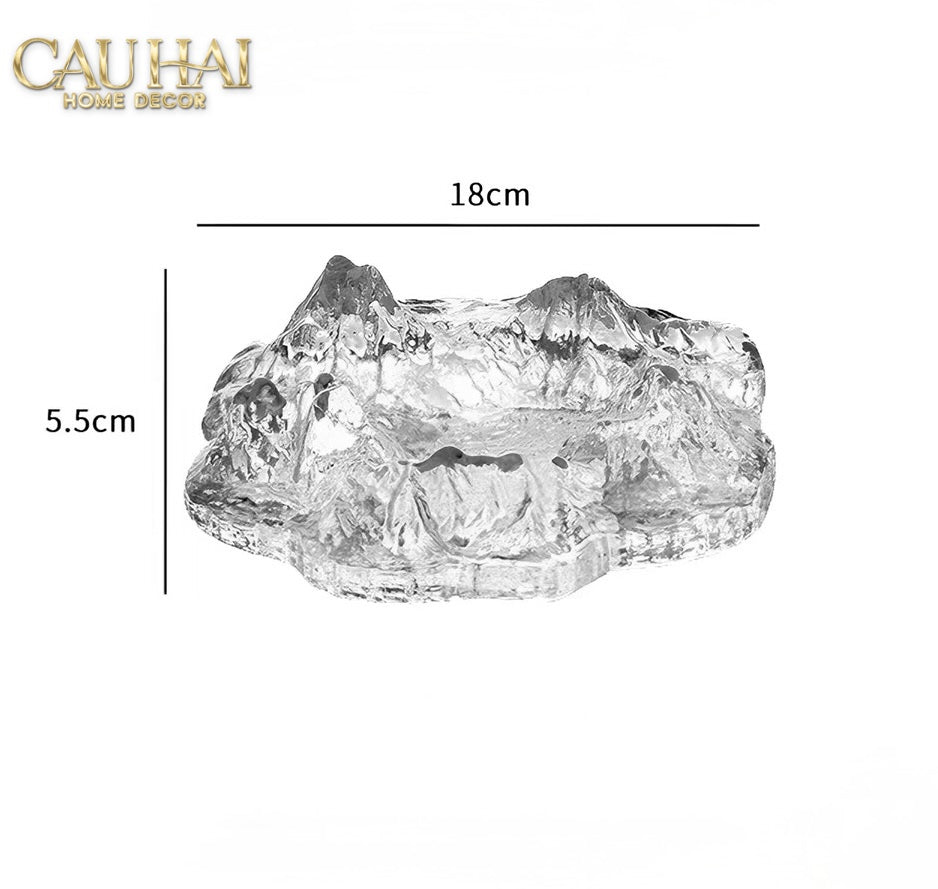 Maison Couture - Gạt Tàn Thuỷ Tinh Mont Blanc Glacier 5x18-Gạt Tàn-CẬU HAI HOME DECOR