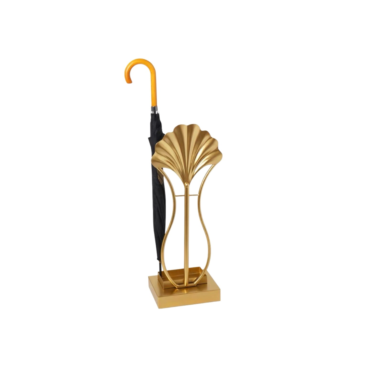 Maison Couture - Giá Để Ô Kim Loại Ginkgo Sculptural D'Or H89