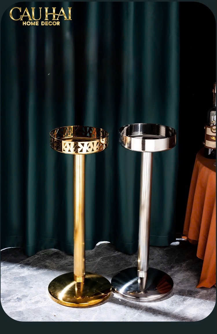 Maison Couture - Giá Kệ Đế Xô Đá Babylon Persian Triptyque Ice Bucket Rack 24x72-CẬU HAI HOME DECOR