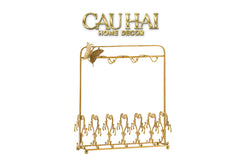 Maison Couture - Giá Treo Tách Trà Bằng Đồng Présentoir de Tasses Papillon en Laiton Doré 31x35-CẬU HAI HOME DECOR
