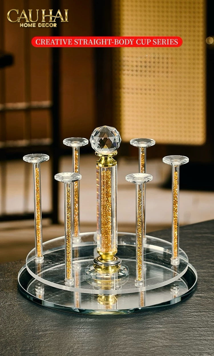 Maison Couture – Giá Úp Ly Cristalleries Orbital 6 Slot – Aurum-CẬU HAI HOME DECOR