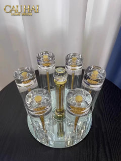 Maison Couture – Giá Úp Ly Cristalleries Orbital 6 Slot – Aurum-CẬU HAI HOME DECOR