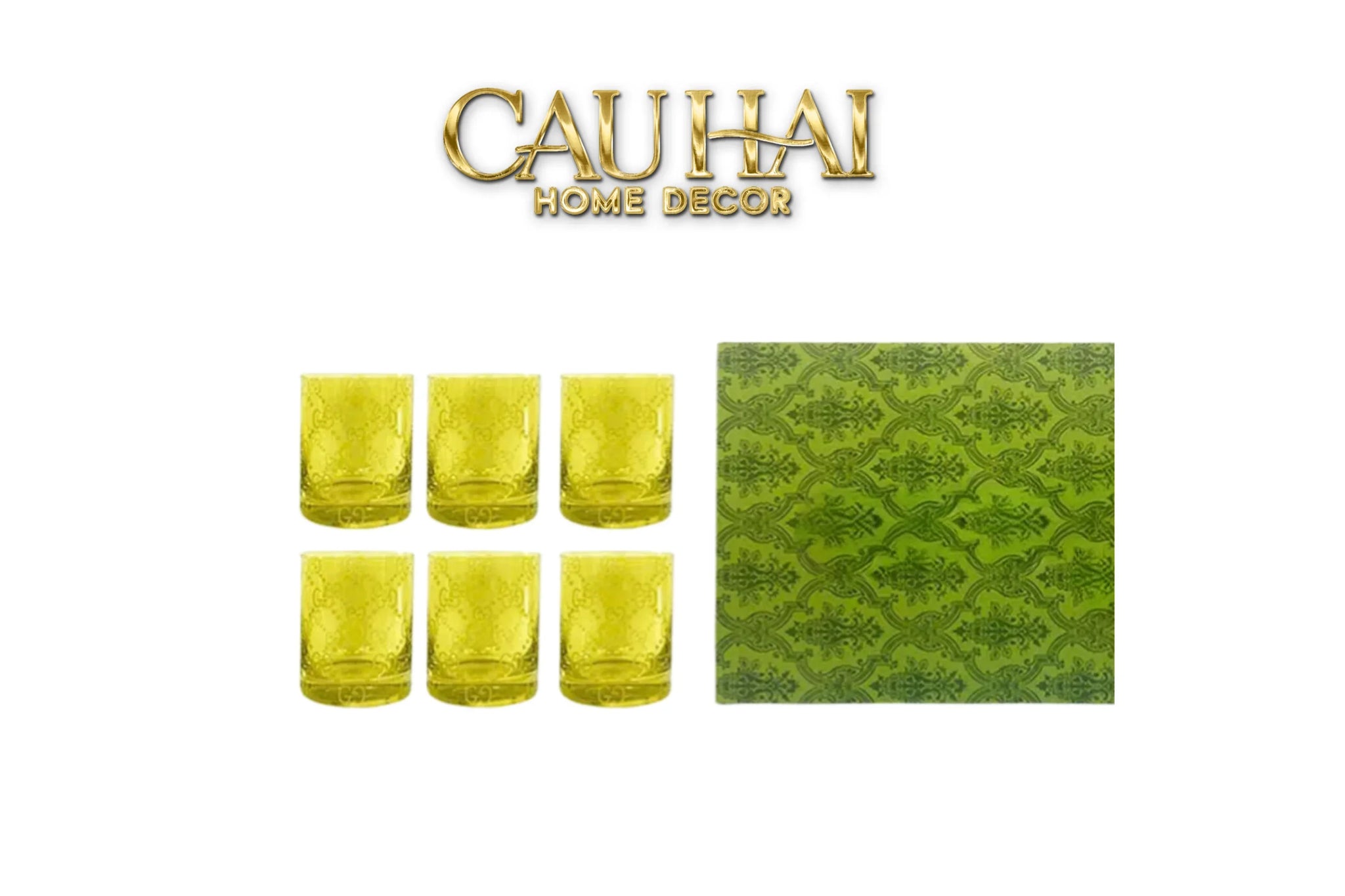 maison-couture-gift-box-set-6-ly-thuy-tinh-gg-jungle-forest-lumiere-270ml-cau-hai-home-decor - CẬU HAI HOME DECOR
