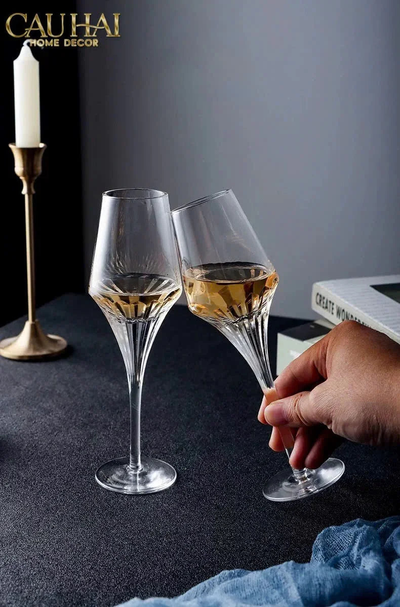 Maison Couture - Gift Set 2 Ly Pha Lê Champagne Cristalleries Louis XIII Gllasses-LY THỦY TINH-CẬU HAI HOME DECOR
