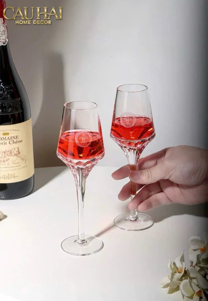 Maison Couture - Gift Set 2 Ly Pha Lê Champagne Cristalleries Louis XIII Gllasses-CẬU HAI HOME DECOR