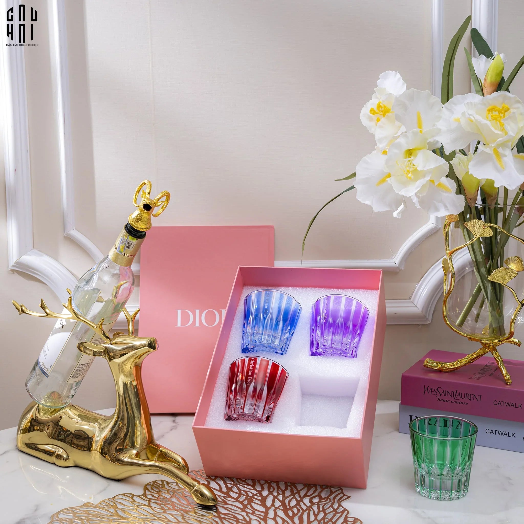maison-couture-gift-set-4-ly-pha-le-cristallerie-atelier-rose-calisson-200ml-cau-hai-home-decor-2 - CẬU HAI HOME DECOR