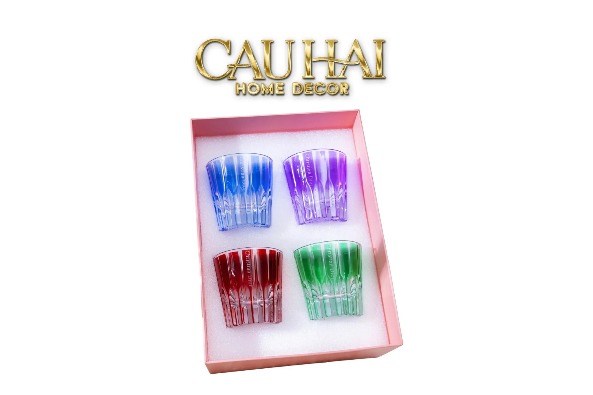 maison-couture-gift-set-4-ly-pha-le-cristallerie-atelier-rose-calisson-200ml-cau-hai-home-decor - CẬU HAI HOME DECOR