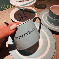 Maison Couture - Gift Set Bình Trà Chiều British Heritage Turquoise Élegance Afternoon Tea Set 5pcs-SET BÌNH TRÀ-CẬU HAI HOME DECOR