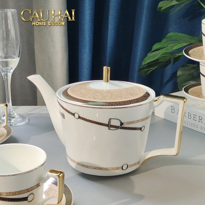 Maison Couture - Gift Set Bình Trà Signature Équestre Harnais Héritage Tea Set 15Pcs - CẬU HAI HOME DECOR