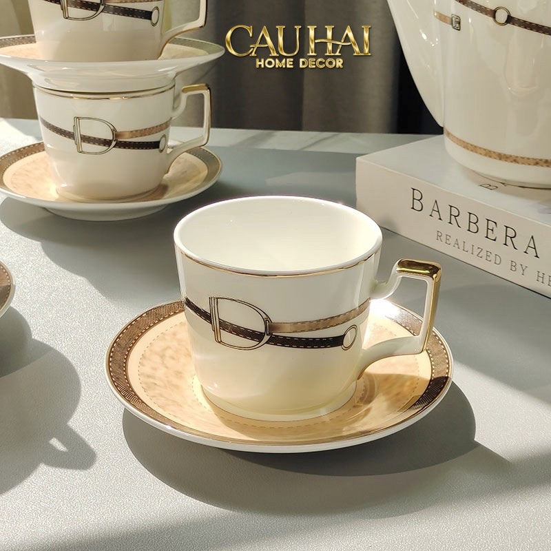 Maison Couture - Gift Set Bình Trà Signature Équestre Harnais Héritage Tea Set 15Pcs - CẬU HAI HOME DECOR