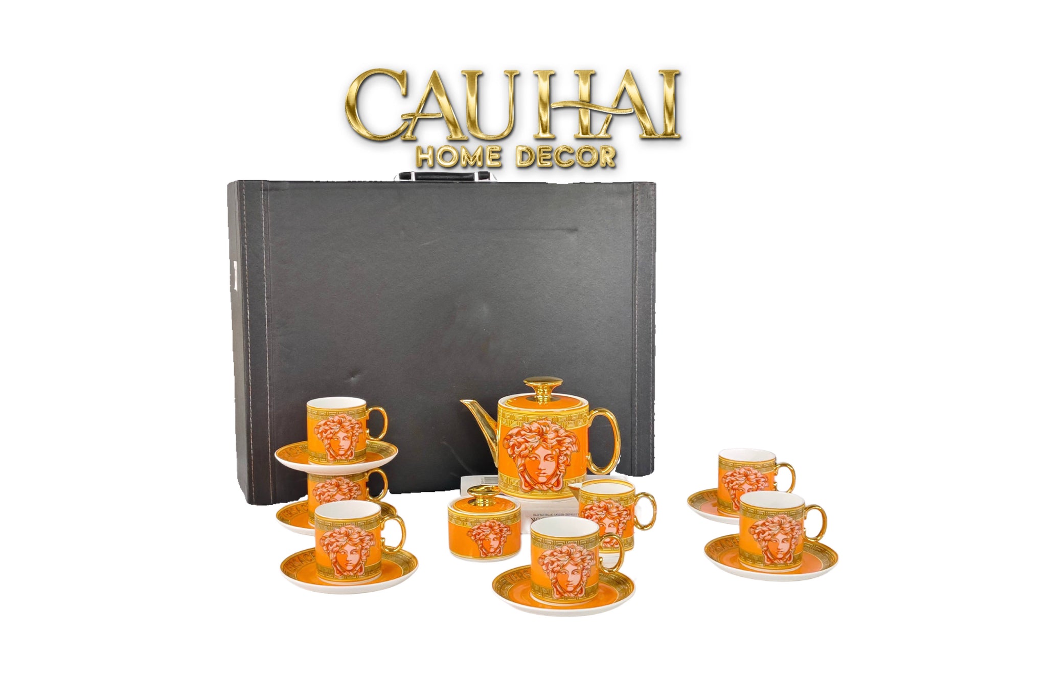 Maison Couture - Gift Set Bộ Bình Trà VS Medusa Amplified - Burnt Orange Édition - CẬU HAI HOME DECOR