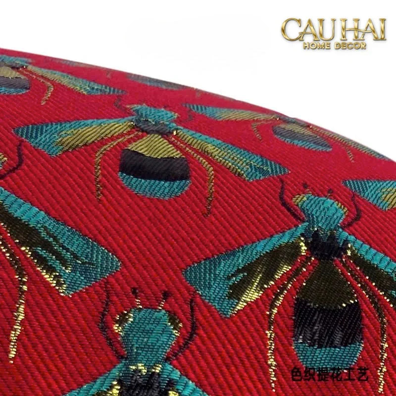 maison-couture-goi-jacquard-abeille-dor-nil-bleu-art-cushion-35x50-vo-goi-cau-hai-home-decor-2 - CẬU HAI HOME DECOR