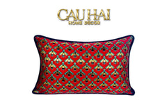 Maison Couture - Gối Jacquard Abeille d’Or Nil Bleu Art Cushion 35x50-VỎ GỐI-CẬU HAI HOME DECOR