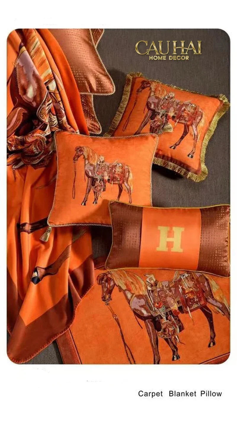 maison-couture-goi-nhung-chenille-cao-cap-signature-orange-cheval-equestre-30x50-corner-tassel-vo-goi-cau-hai-home-decor-3 - CẬU HAI HOME DECOR
