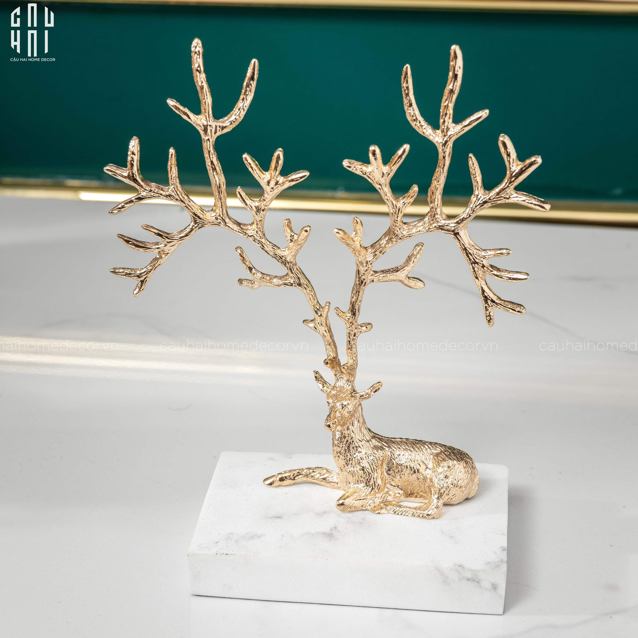Maison Couture - Haute Folie Đĩa Trang Sức Hươu Đồng Brasson Jewelry Ornament - Healing Elk-TRANG TRÍ GIÁNG SINH-CẬU HAI HOME DECOR