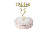 Maison Couture - Hộp Bánh Mứt Linges Antler Noble - Bleu / Rose Plateau-Lọ kẹo Canister Bonbonnière-CẬU HAI HOME DECOR