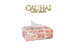 Maison Couture - Hộp Khăn Giấy D.O Gốm Sứ Toile de Jouy Red Porcelain Tissue Box-HỘP KHĂN GIẤY-CẬU HAI HOME DECOR