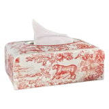 Maison Couture - Hộp Khăn Giấy D.O Gốm Sứ Toile de Jouy Red Porcelain Tissue Box-HỘP KHĂN GIẤY-CẬU HAI HOME DECOR-CẬU HAI HOME DECOR