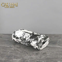 Maison Couture - Hộp Khăn Giấy Da Atélier Lux Leather Snowy Arctic Patina-HỘP KHĂN GIẤY-CẬU HAI HOME DECOR