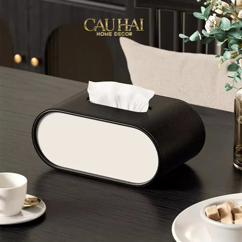 maison-couture-hop-khan-giay-da-atelier-noir-leather-orbit-savoire-medusa-edition-13x22-noire-hop-khan-giay-cau-hai-home-decor-4 - CẬU HAI HOME DECOR