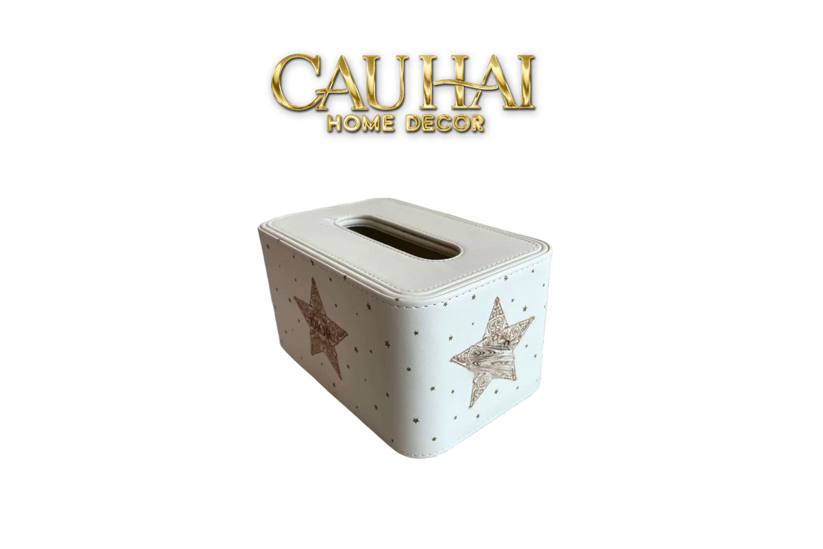 Maison Couture - Hộp Khăn Giấy Haute Leather D'Ivoire D Class Atélier 13x20x12-HỘP KHĂN GIẤY-CẬU HAI HOME DECOR