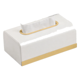 Maison Couture - Hộp Khăn Giấy Royale Blanc Satin Impérial Paon Plumage Tissue Holders-HỘP KHĂN GIẤY-CẬU HAI HOME DECOR-CẬU HAI HOME DECOR