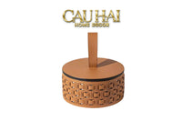 Maison Couture - Hộp Lưu Trữ Boîte à Boîte de Rangement Ronde Cognac D20-HỘP TRANG SỨC-CẬU HAI HOME DECOR