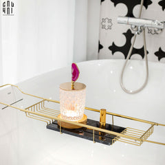 Maison Couture - Kệ Bồn Tắm Marshall Black Marble-KỆ TRANG TRÍ-CẬU HAI HOME DECOR