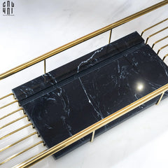 Maison Couture - Kệ Bồn Tắm Marshall Black Marble-KỆ TRANG TRÍ-CẬU HAI HOME DECOR