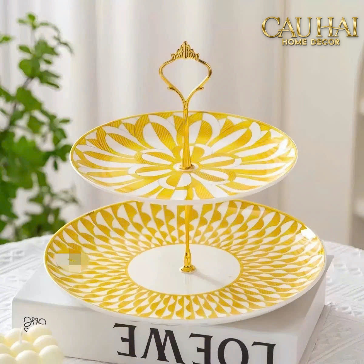 Maison Couture - Khay Bánh 2 Tầng Lumière Soleil Étagère 2 Niveaux - CẬU HAI HOME DECOR