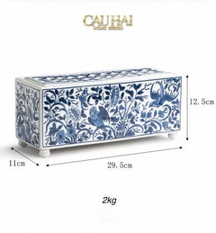 maison-couture-khay-cam-hoa-blue-floral-indochine-heritage-porcelain-tray-29_5-x-11-cau-hai-home-decor-4 - CẬU HAI HOME DECOR